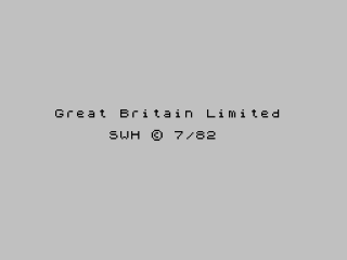 Great Britain Ltd title screen for ZX Spectrum